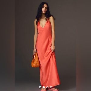 PLUNGE V-NECK SLIP DRESS
